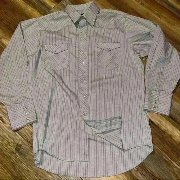 Wrangler X-Long Tails Single Needle Tailoring 16x33 Purple Stripe EUC - Picture 1 of 13